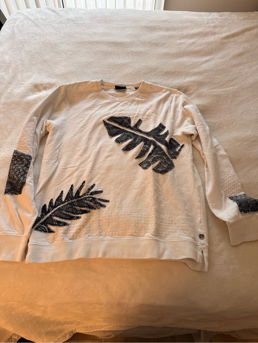 Scotch & Soda Cream-White Crewneck Sweatshirt